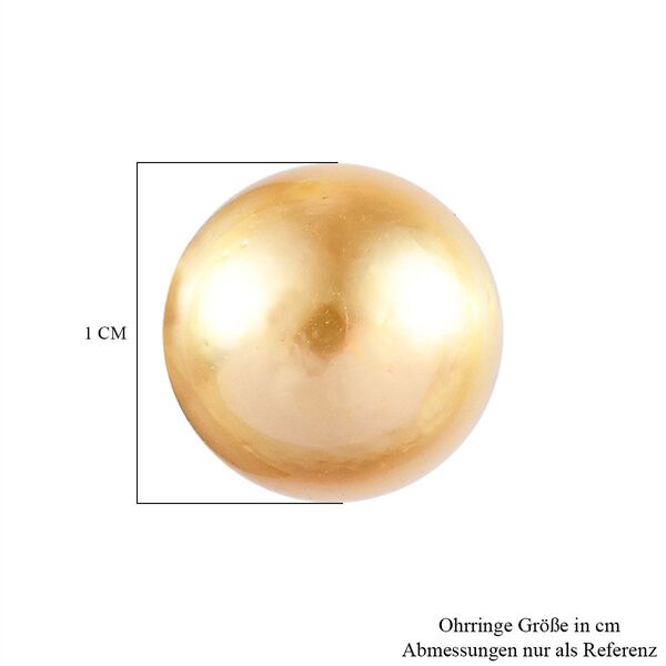 ILIANA AAA goldene S&uuml;dseeperlen-Ohrringe image number 5