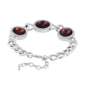 Glas, Wei&szlig;er Kristall Armband ca. 19 cm+ 5 cm Extender