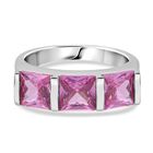 Lustro Stella Rosa Zirkonia Ring 925 Silber rhodiniert (Größe 21.00)
