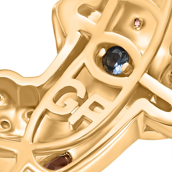 GP Trionfo Kollektion - AA Multi-Turmalin und Kanchanaburi blauer Saphir Ring - 0,69 ct. image number 8