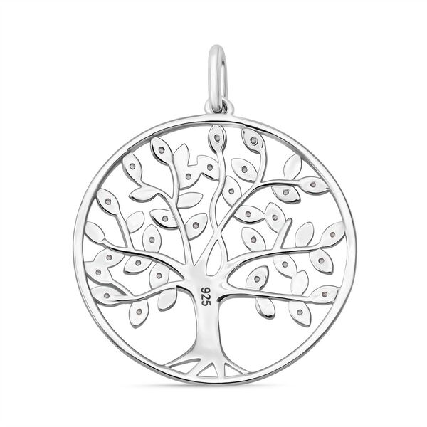 LUSTRO STELLA wei&szlig;er Zirkonia Lebensbaum-Anh&auml;nger image number 4