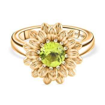 EVER TRUE Peridot Ring Nickelfreies Messing (Gr&ouml;&szlig;e 20.00) ca. 0,89 ct