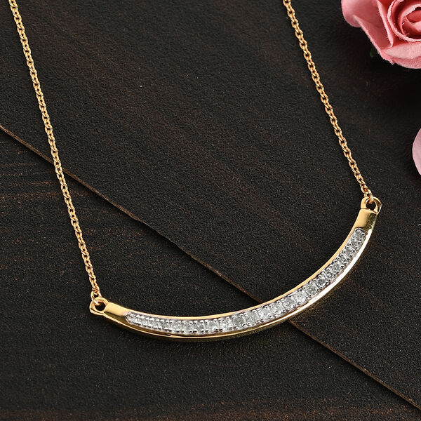 Diamant Halskette in Silber image number 2