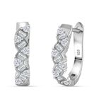 Moissanit Ohrringe 925 Silber rhodiniert ca. 1.57 ct