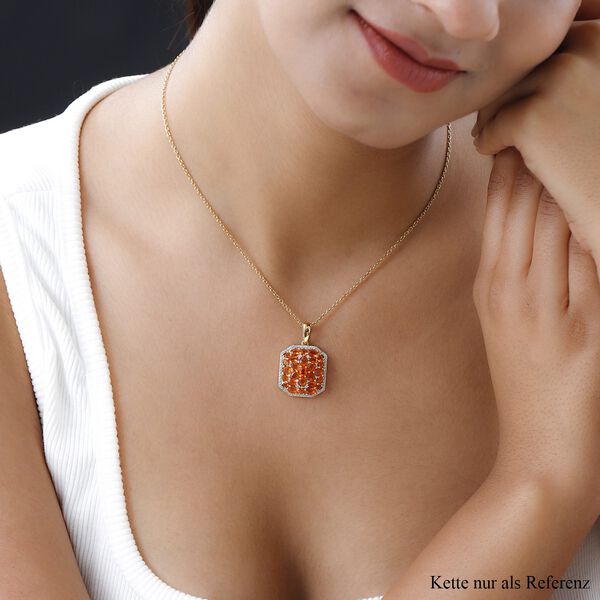 Salamanca Feueropal und Zirkon Anh&auml;nger - 2,57 ct. image number 2