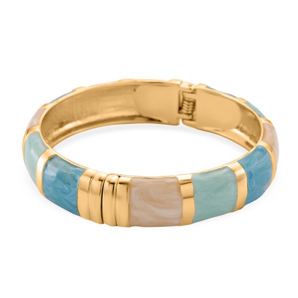 Emaillierter Armreif, Legierung, goldfarbener Beschichtung, ca. 18 cm image number 4