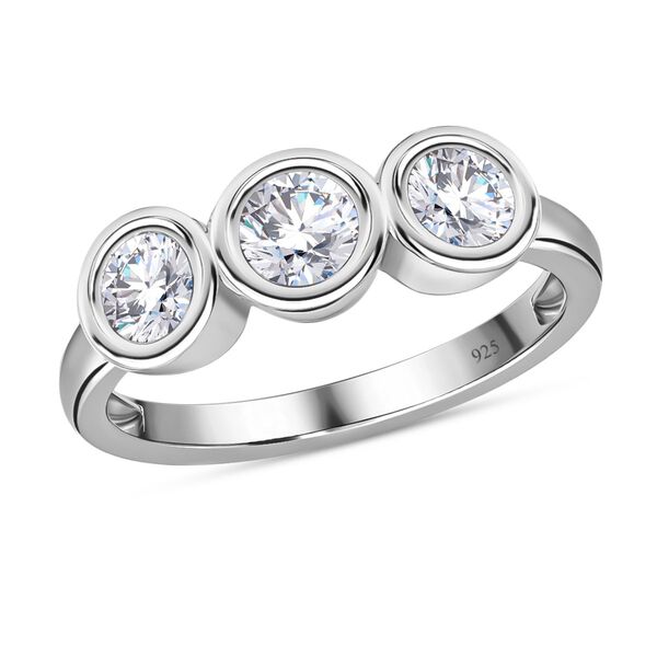 Moissanit Ring, ca. 1.30 ct image number 5