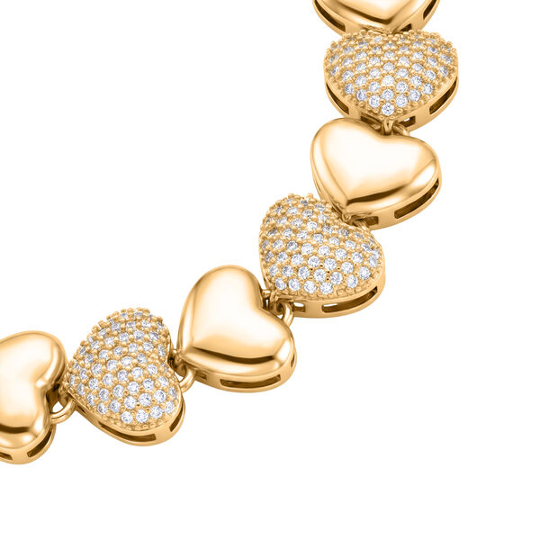 Wei&szlig;er Zirkonia Armband ca. 18 cm Nickelfreies Messing Standard 4.50 ct image number 3