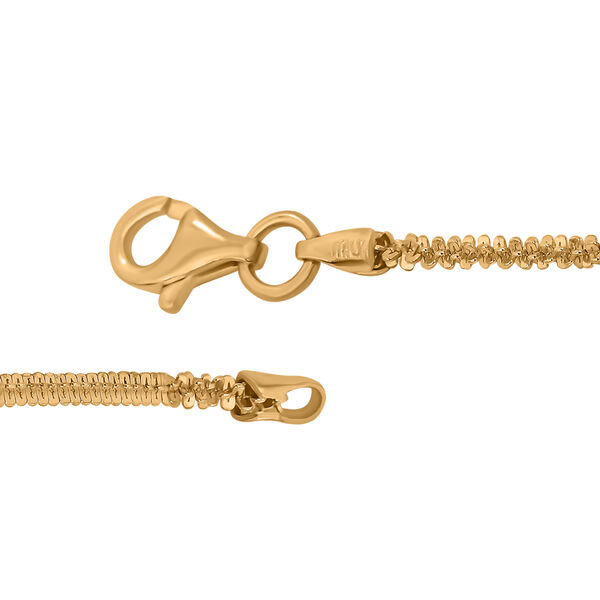 Italianische alternierende Margarita Kette, ca. 75 cm, 925 Silber vergoldet ca. 6,07g image number 3