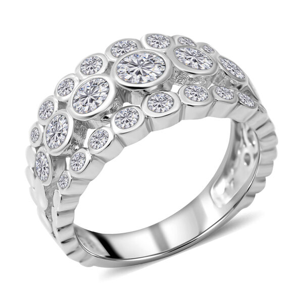 Lustro Stella - Wei&szlig;er Zirkonia-Ring, 925 Silber rhodiniert  ca. 0,67 ct image number 2