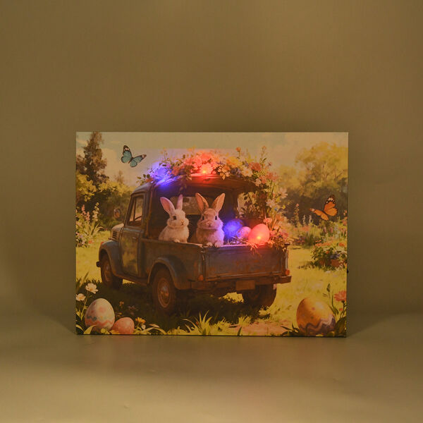 LIVMORE Landschaft Motiv LED Wandbild mit Farbwechsel Lichteffekt 30 x 40 cm image number 4