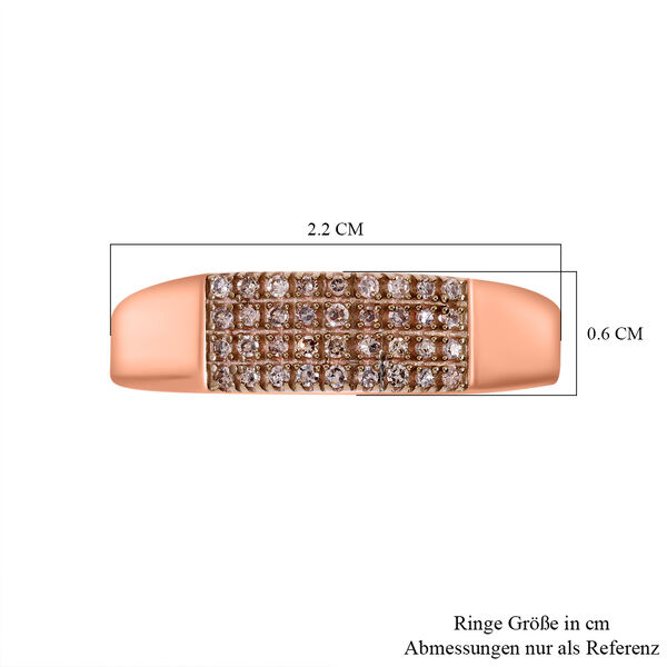 Nat&uuml;rlicher Champagner Diamant-Ring - 0,20 ct. image number 6