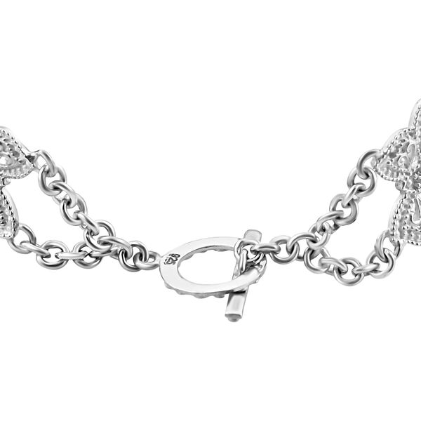 Royal Bali - Limitierte Auflage mehrfarbiges Armband mit Himmelblauer Topas, Peridot ca. 19 cm, 925 Silber ca. 35.81 ct image number 3