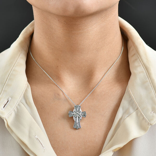 LUXURIANT DIAMOND - Lab Grown Grüner Diamant VS Schmuckset ca. 50 cm 925 Silber rhodiniert ca. 0,50 ct. image number 2