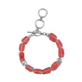 Doppellagiges Kirsche Quarz-Armband, 18 cm - 200 ct.