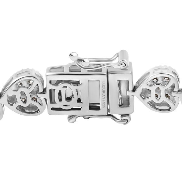 LUXURIANT SI-GH Labor Diamant 20cm Armband, 925 Silber rhodiniert - 4,15 ct. image number 4