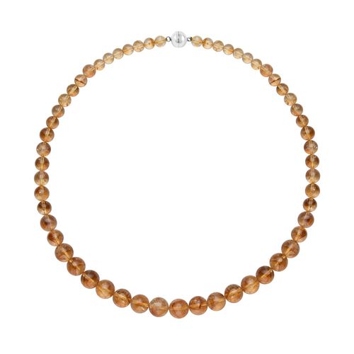 8-12mm Citrin 50cm Halskette - 319 ct. image number 0