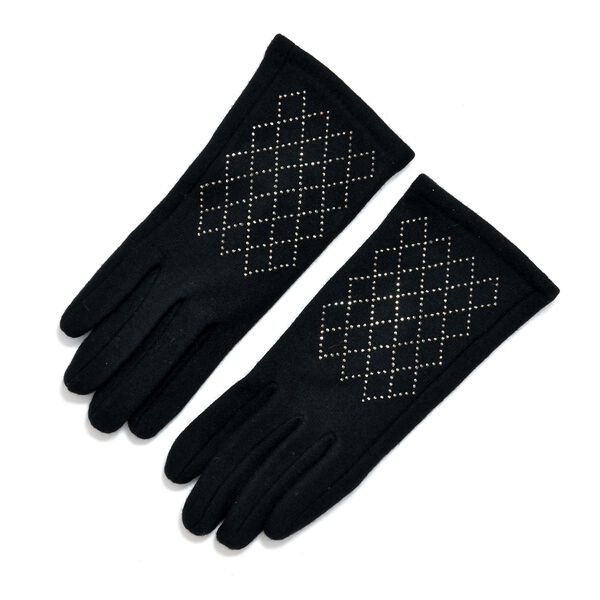 LA MAREY 2er-Set Kaschmir Mützen und Handschuhen mit Mikroplüsch-Futter, Schwarz image number 4