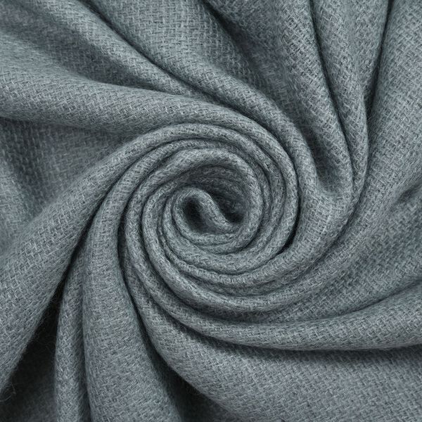 Gewebter Schal mit Fransen, Blau image number 5