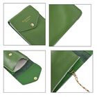 Sencillez - Handy Crossbody Tasche aus 100% echtem Leder mit Sichtfenster, 12x1x18cm, Grün image number 4
