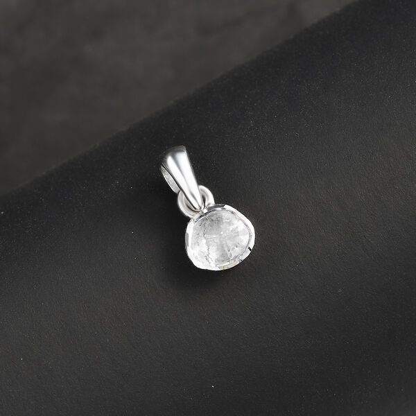 Weißer Diamant Anhänger 925 Silber rhodiniert ca. 0.15 ct image number 1