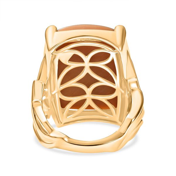 Oregon Karamell Opal Ring Messing (Gr&ouml;&szlig;e 17.00) ca. 17,28 ct image number 6