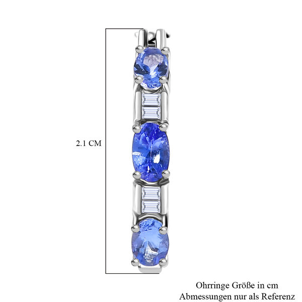 D'Joy Tansanit und Moissanit Ohrringe - 1,51 ct. image number 5