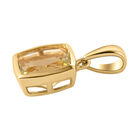 Ouro Verde-Quarz-Ring und Anhänger, 925 Silber vergoldet ca. 4,02 ct image number 6