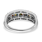 Mehrfarbiger Diamant Ring 925 Silber platiniert (Größe 16.00) ca. 1.00 ct image number 4
