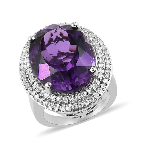 Lusaka Amethyst und Zirkon-Ring - 18,62 ct. image number 5