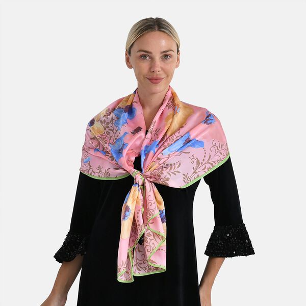  LA MAREY signature 100% silk scarf55*170cmweight:40gcolor:multi colorMaterial:100% Mulberry silk image number 3