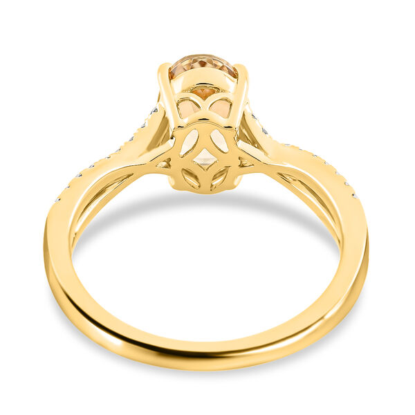 ILIANA AAA Turkizit und Diamant-Ring in 750 Gelbgold - 1,85 ct. image number 4