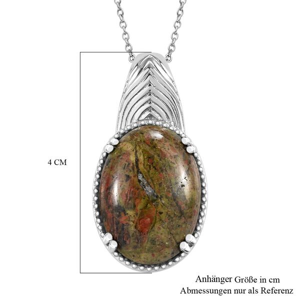 Unakit Anhänger mit 45cm Kette - 31,31 ct. image number 6
