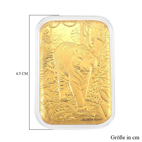 999er Goldbarren mit Tigermotiv, 10mg image number 5