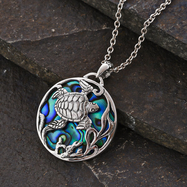 Royal Bali Kollektion- Abalone Muschel Schildkröten-Anhänger - 1 ct. image number 1