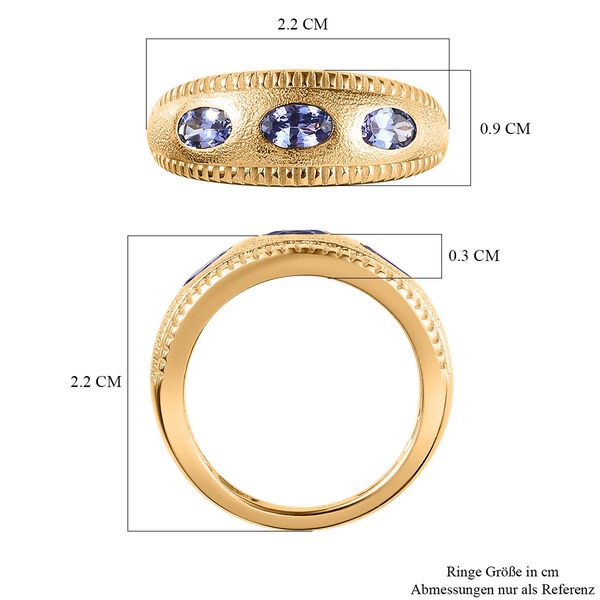 AA Tansanit Ring - 0,65 ct. image number 6