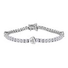 D’joy Moissanit Armband ca. 20 cm 925 Silber rhodiniert ca. 6,93 ct.