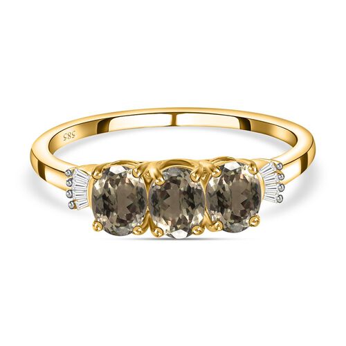 AAA Turkizit und Diamant-Ring - 2,71 ct. image number 0