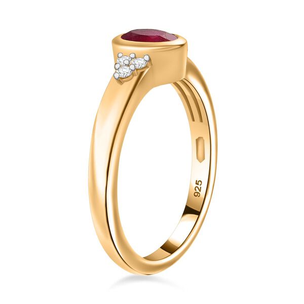 Afrikanisches Rubin und Moissanit-Schmuckset - 1,05 ct. image number 5