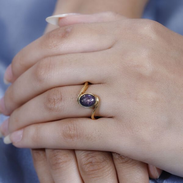 Solit&auml;r Sternrubin Bypass Ring - 2,52 ct. image number 3