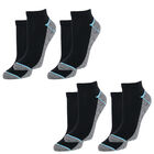 4er-Set Kupferfaser-Kompressions-Socken, Antibakteriell und Anti-Geruch, 41-45,  L/XL, schwarz