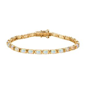 Natürliches, äthiopisches Welo Opal-Eternity-Armband, 20 cm - 8,83 ct.