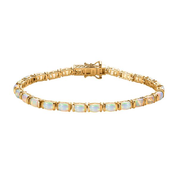 Nat&uuml;rliches, &auml;thiopisches Welo Opal-Eternity-Armband, 20 cm - 8,83 ct.