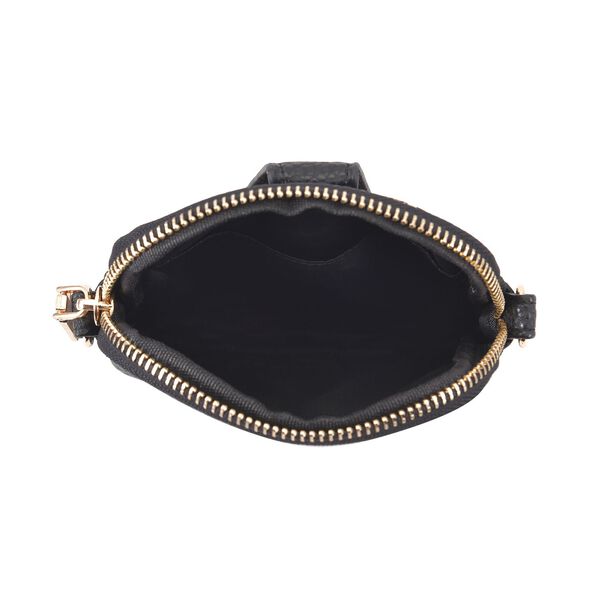 Crossbody Tasche aus Kunstleder, Elefant mit Hut image number 6