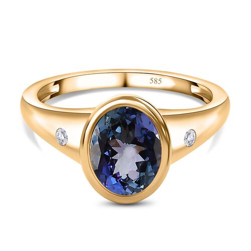 AAA Pfau Tansanit und Diamant Ring - 2,60 ct. image number 0