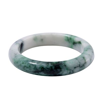 EXTREM SELTEN - Nat&uuml;rliches Typ A Jadeit Jade Armreif 7.5 cm ca. 350.00 ct