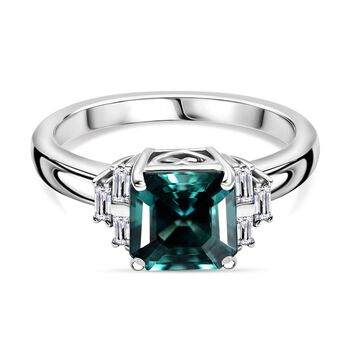 RHAPSODY AAAA Pirineu Lagunen Turmalin und VS Diamant Ring in 950 Platin - 2,72 ct.