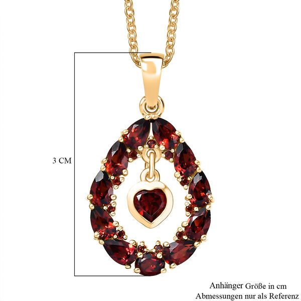 EVER TRUE Mosambik Granat Schmuckset ca. 50 cm ca. 3.47 ct image number 5