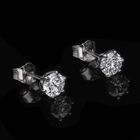 Labor SI Diamant Ohrringe, 585 Gold - 1 ct. image number 1