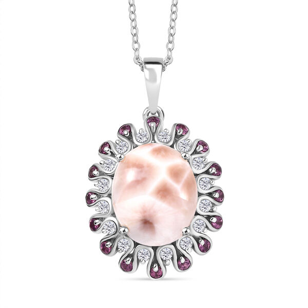 Djoy AA Natrolith, Weißer Zirkon Schmuckset 925 Silber rhodiniert ca. 6.26 ct image number 0